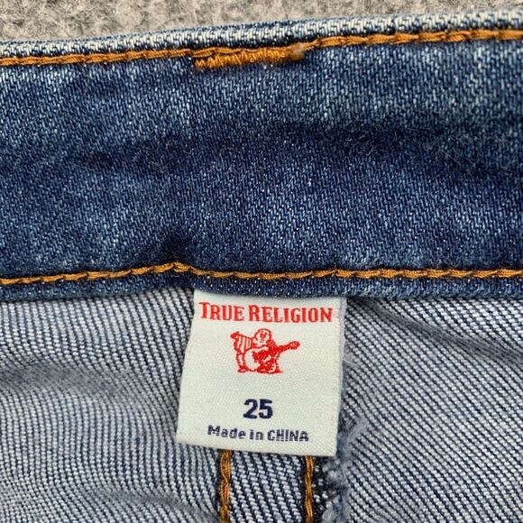 True Religion Jeans Womens 25 Blue High Rise Jennie Curvy Skinny Stretch Denim - Picture 7 of 16